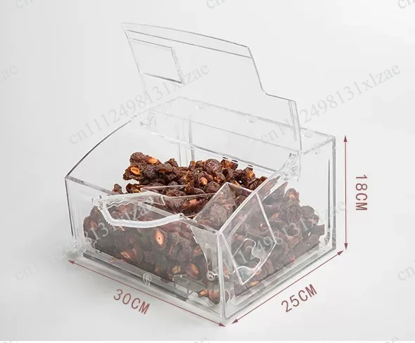 Dry Food Snacks - صندوق عرض بلاستيكي شفاف بالكامل للأطعمة