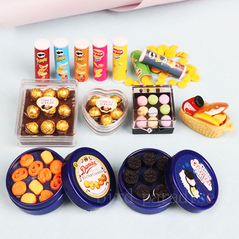 Food Like Snacks - 1/6 دمى مصغرة الغذاء صناديق بسكويت
