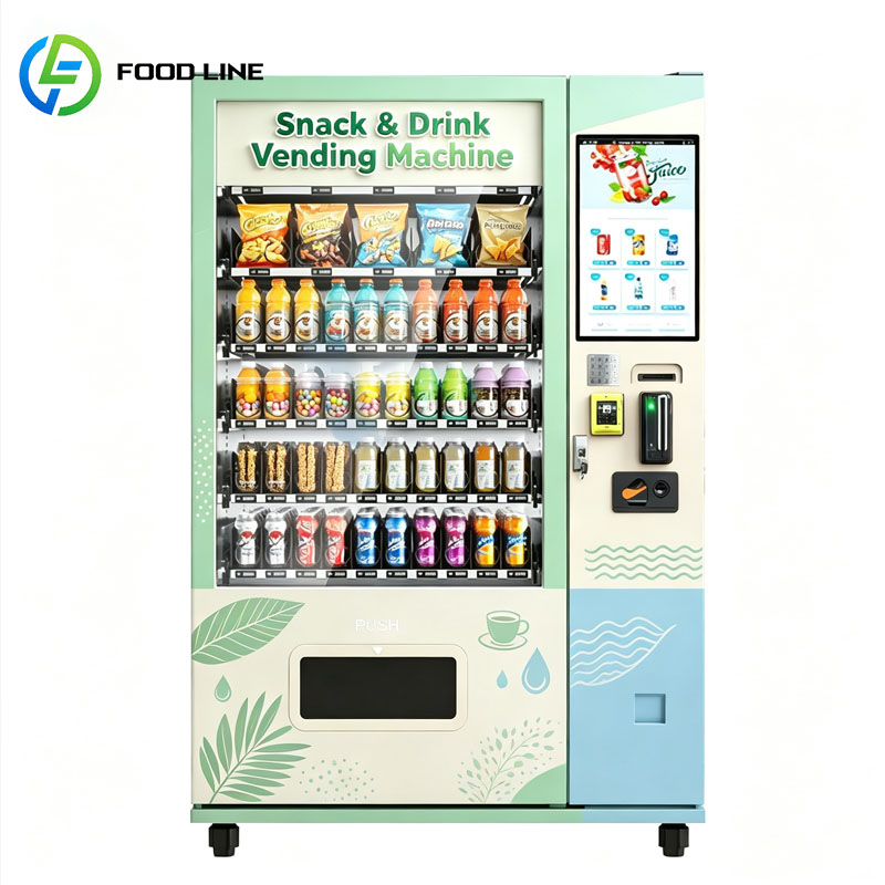آلة بيع الوجبات الخفيفة الذكية - مراجعة Food Snacks Drinks وسعره