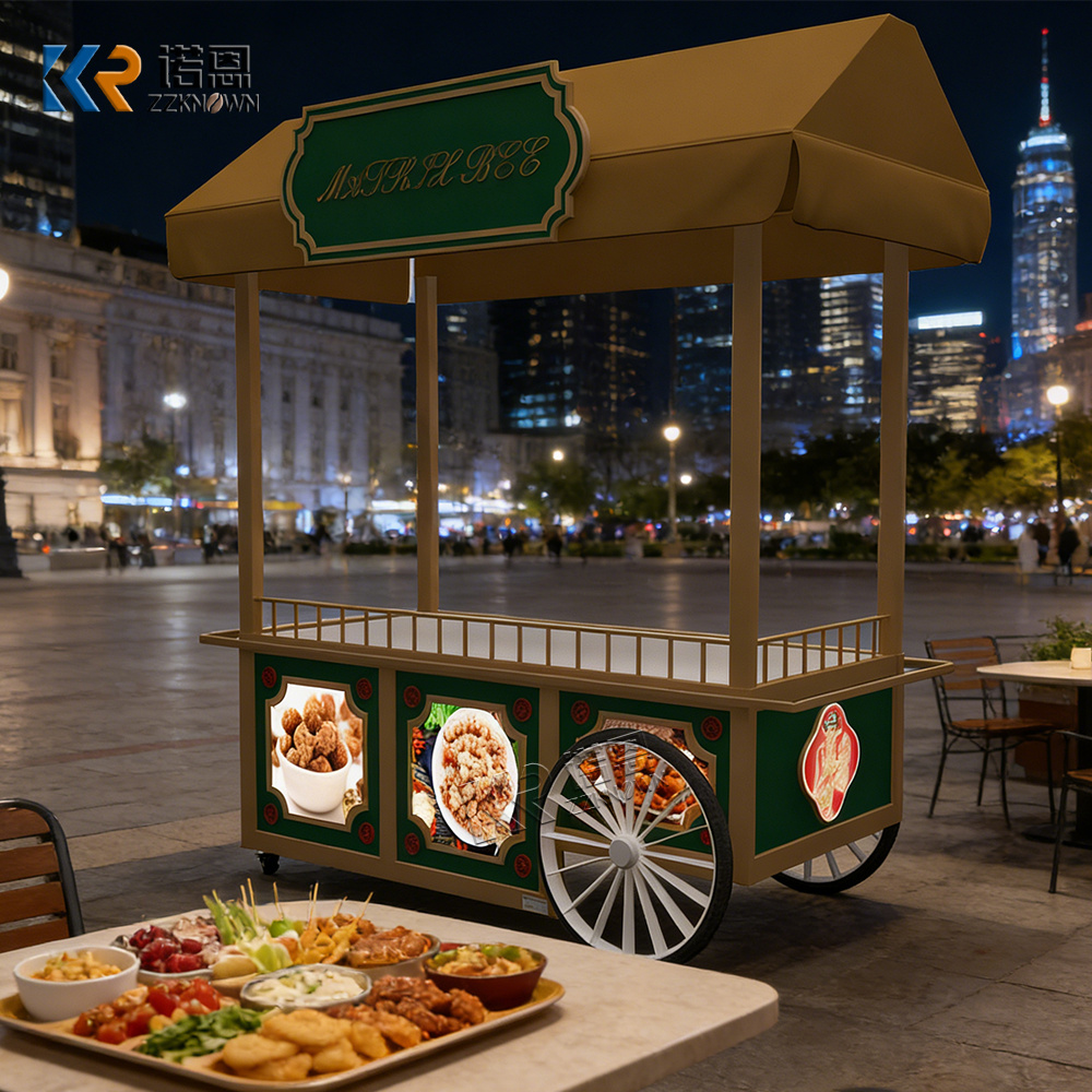 عربة طعام أنيقة ومحمولة، كشك ح - مراجعة Food City Snacks وسعره