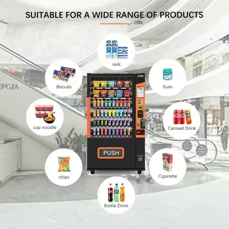 ماكينة بيع ذكية مخصصة بشاشة تع - مراجعة Food Snacks Drinks وسعره