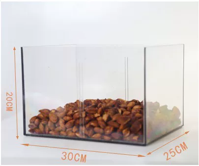 صندوق عرض بلاستيكي شفاف بالكام - مراجعة Dry Food Snacks وسعره