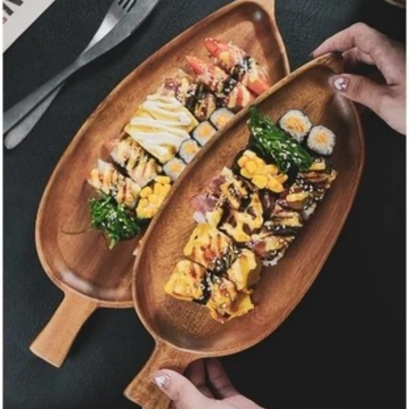 صينية تقديم خشبية مع مقابض ، ص - مراجعة Food Snacks In Japan وسعره