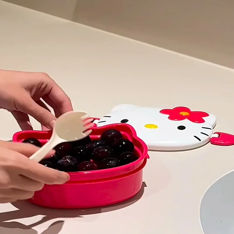 علبة غداء لطيفة على شكل هيلو ك - مراجعة Food Snacks In Japan وسعره