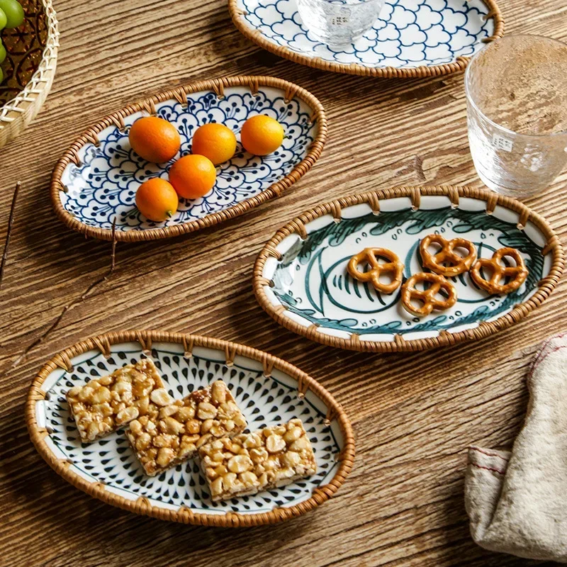 صينية فواكه سيراميكية منسوجة م - مراجعة Dry Food Snacks وسعره